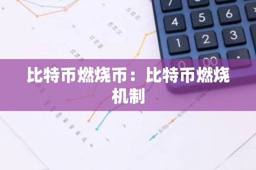 比特币燃烧币：比特币燃烧机制