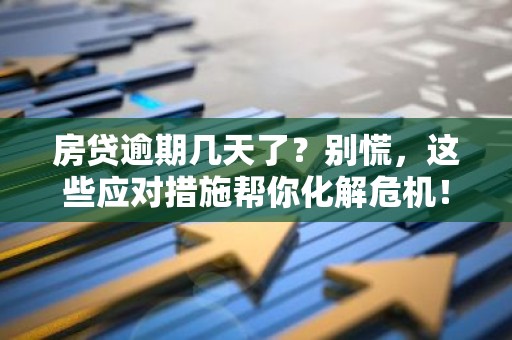 房贷逾期几天了？别慌，这些应对措施帮你化解危机！