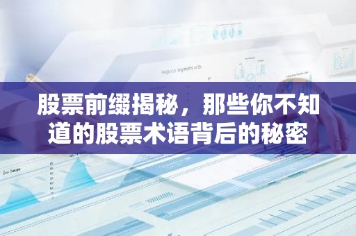 股票前缀揭秘，那些你不知道的股票术语背后的秘密