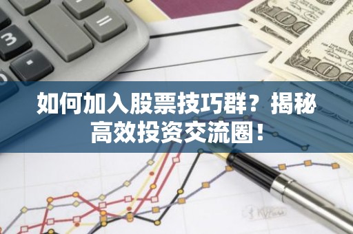 如何加入股票技巧群？揭秘高效投资交流圈！