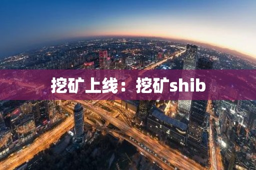 挖矿上线：挖矿shib