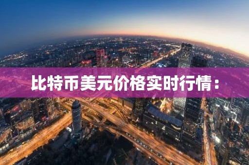 比特币美元价格实时行情：