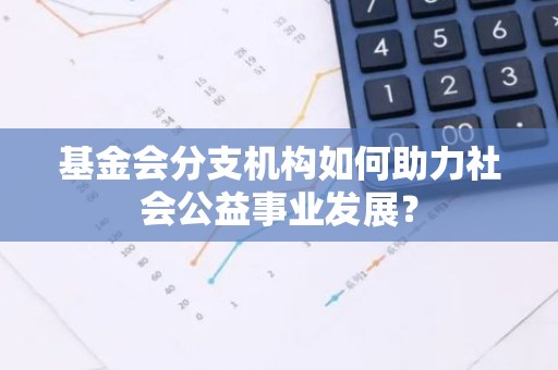 基金会分支机构如何助力社会公益事业发展？