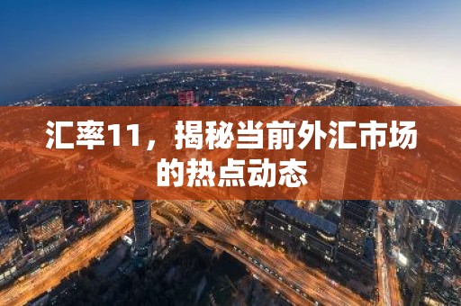 汇率11，揭秘当前外汇市场的热点动态