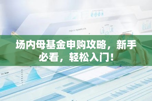 场内母基金申购攻略，新手必看，轻松入门！