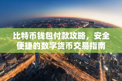 比特币钱包付款攻略，安全便捷的数字货币交易指南