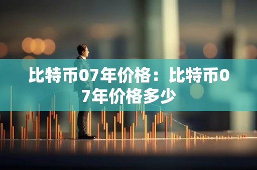 比特币07年价格：比特币07年价格多少