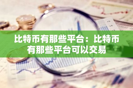 比特币有那些平台：比特币有那些平台可以交易