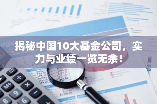 揭秘中国10大基金公司，实力与业绩一览无余！