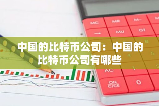 中国的比特币公司：中国的比特币公司有哪些