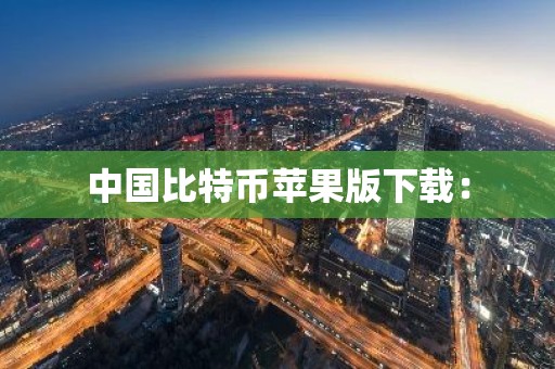 中国比特币苹果版下载：