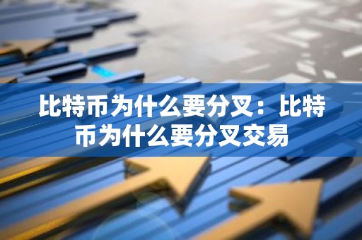 比特币为什么要分叉：比特币为什么要分叉交易