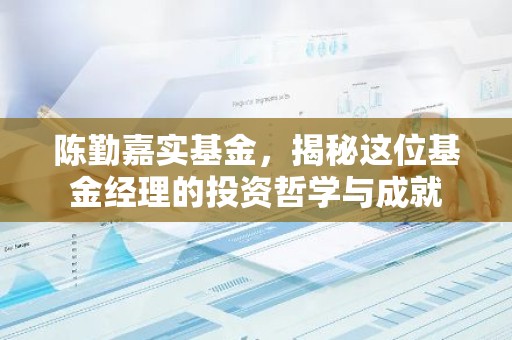 陈勤嘉实基金，揭秘这位基金经理的投资哲学与成就