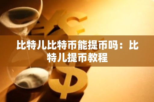 比特儿比特币能提币吗：比特儿提币教程