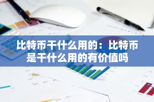 比特币干什么用的：比特币是干什么用的有价值吗