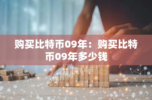 购买比特币09年：购买比特币09年多少钱