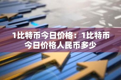 1比特币今日价格：1比特币今日价格人民币多少