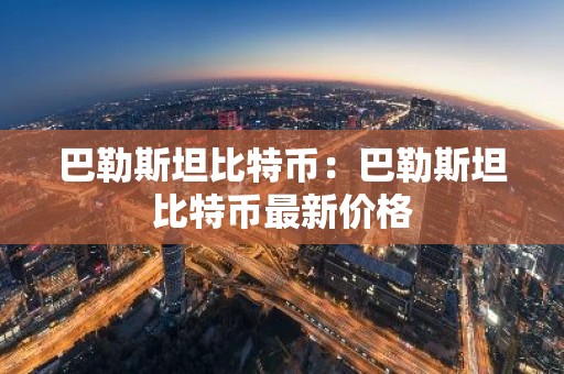 巴勒斯坦比特币：巴勒斯坦比特币最新价格