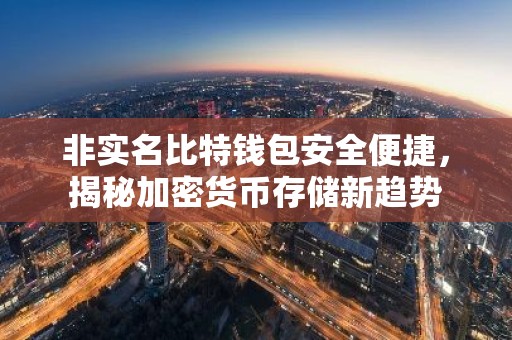 非实名比特钱包安全便捷，揭秘加密货币存储新趋势