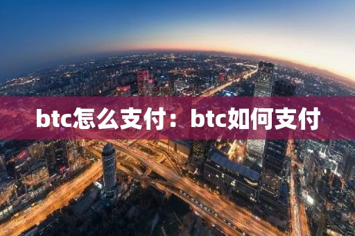 btc怎么支付：btc如何支付