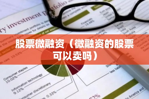股票微融资（微融资的股票可以卖吗）