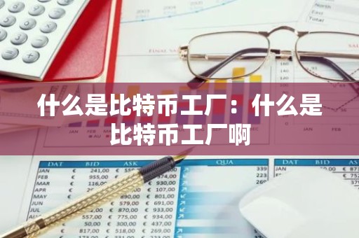 什么是比特币工厂：什么是比特币工厂啊