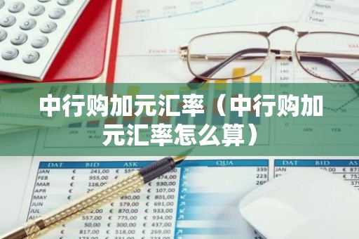 中行购加元汇率（中行购加元汇率怎么算）