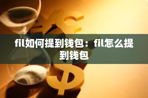 fil如何提到钱包：fil怎么提到钱包