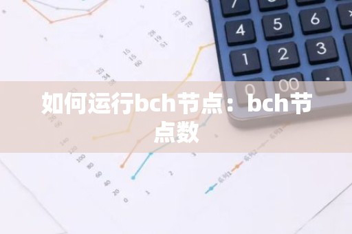 如何运行bch节点：bch节点数