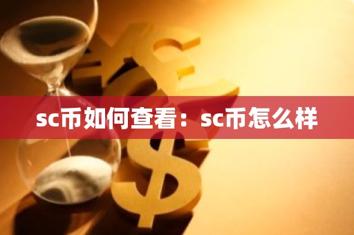 sc币如何查看：sc币怎么样