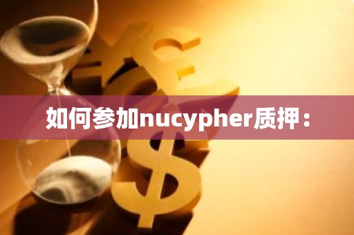 如何参加nucypher质押：