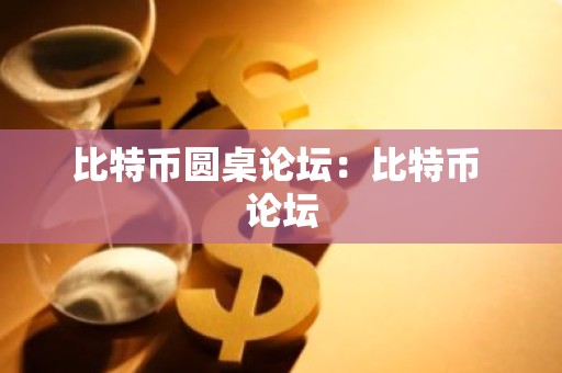 比特币圆桌论坛：比特币 论坛
