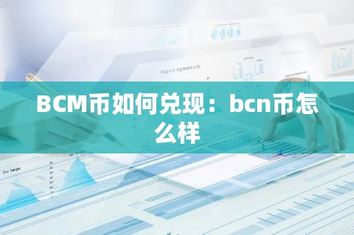 BCM币如何兑现：bcn币怎么样