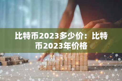 比特币2023多少价：比特币2023年价格
