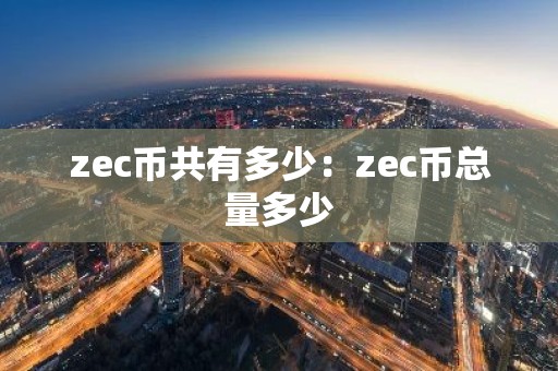 zec币共有多少：zec币总量多少