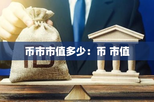 币市市值多少：币 市值