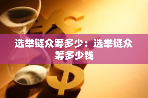 选举链众筹多少：选举链众筹多少钱
