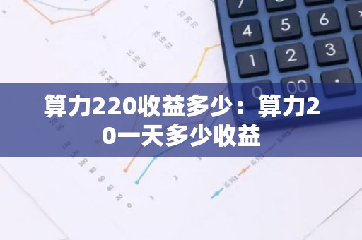 算力220收益多少：算力20一天多少收益
