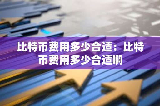 比特币费用多少合适：比特币费用多少合适啊