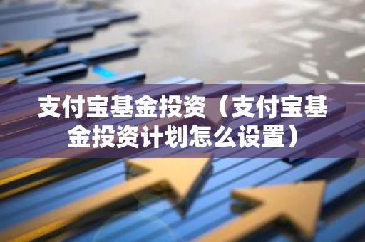 支付宝基金投资（支付宝基金投资计划怎么设置）