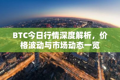 BTC今日行情深度解析，价格波动与市场动态一览