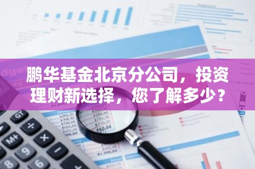 鹏华基金北京分公司，投资理财新选择，您了解多少？
