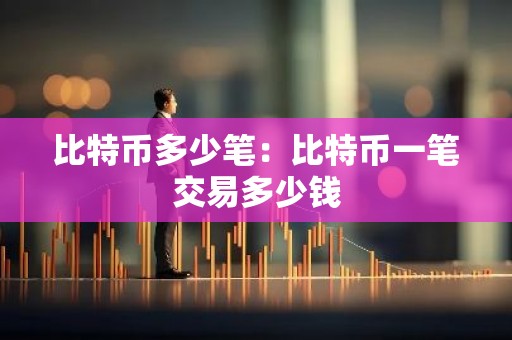 比特币多少笔：比特币一笔交易多少钱