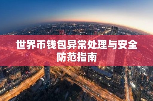 世界币钱包异常处理与安全防范指南