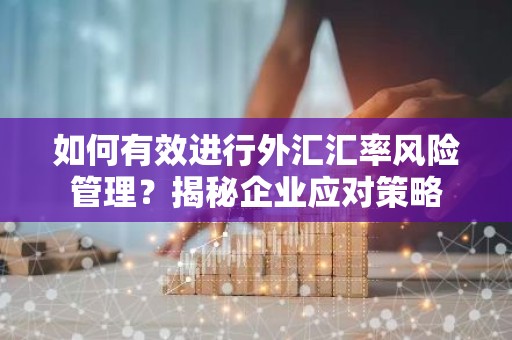 如何有效进行外汇汇率风险管理？揭秘企业应对策略
