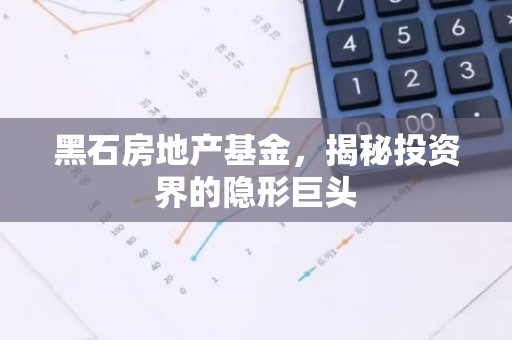黑石房地产基金，揭秘投资界的隐形巨头