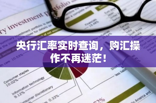 央行汇率实时查询，购汇操作不再迷茫！