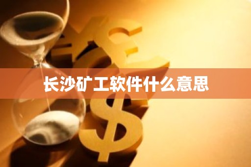 长沙矿工软件什么意思