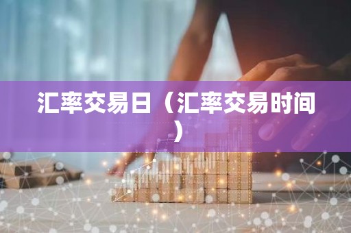 汇率交易日（汇率交易时间）