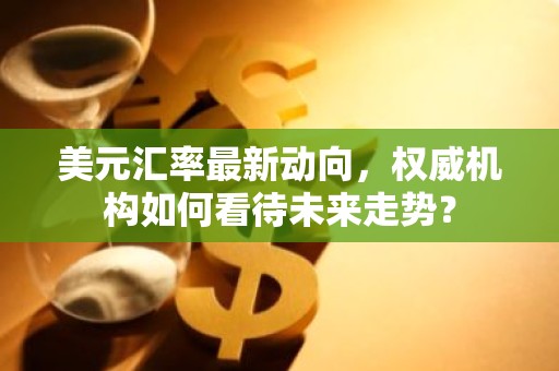美元汇率最新动向，权威机构如何看待未来走势？